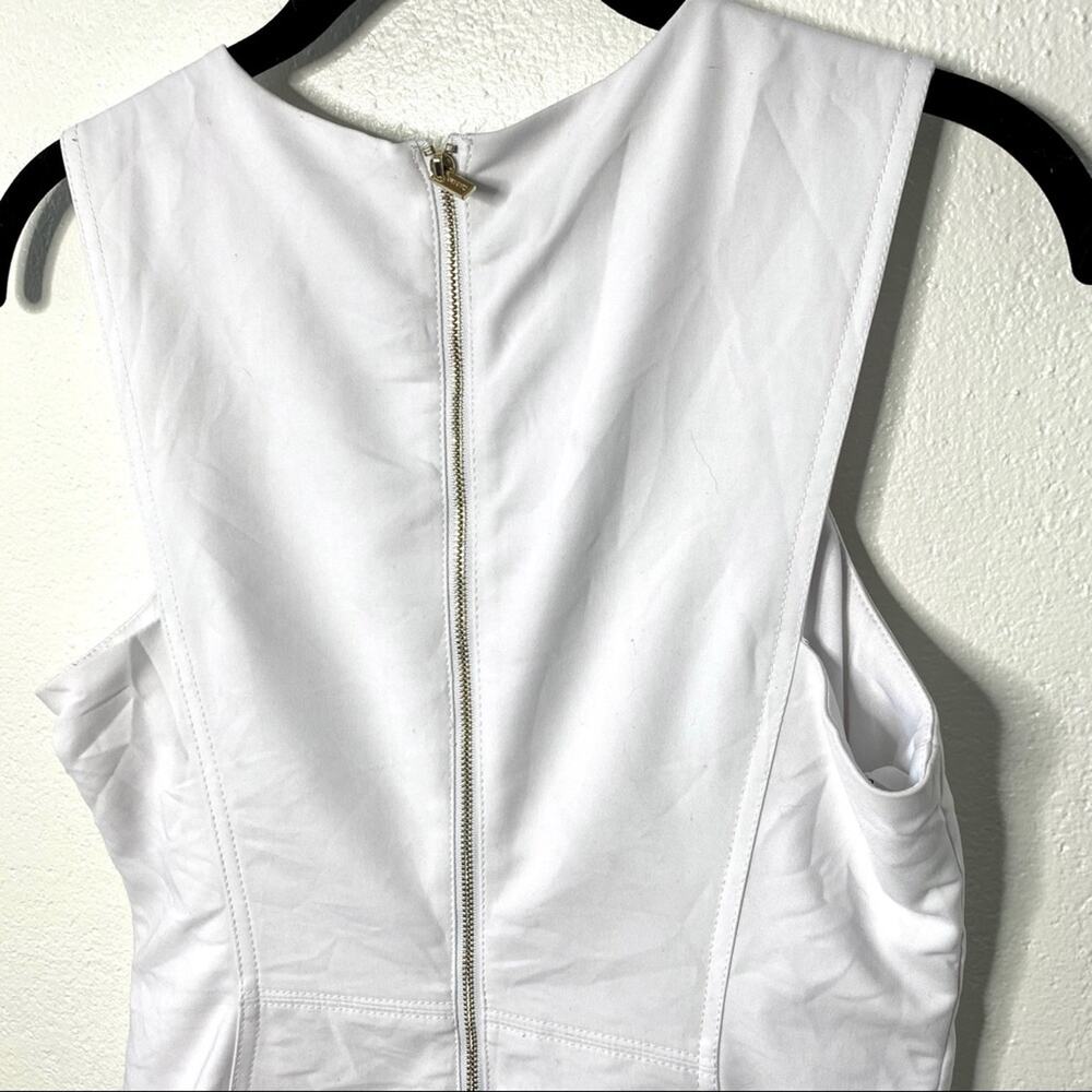 Calvin Klein White Fit and Flare Dress Size 4 - Picture 6 of 8